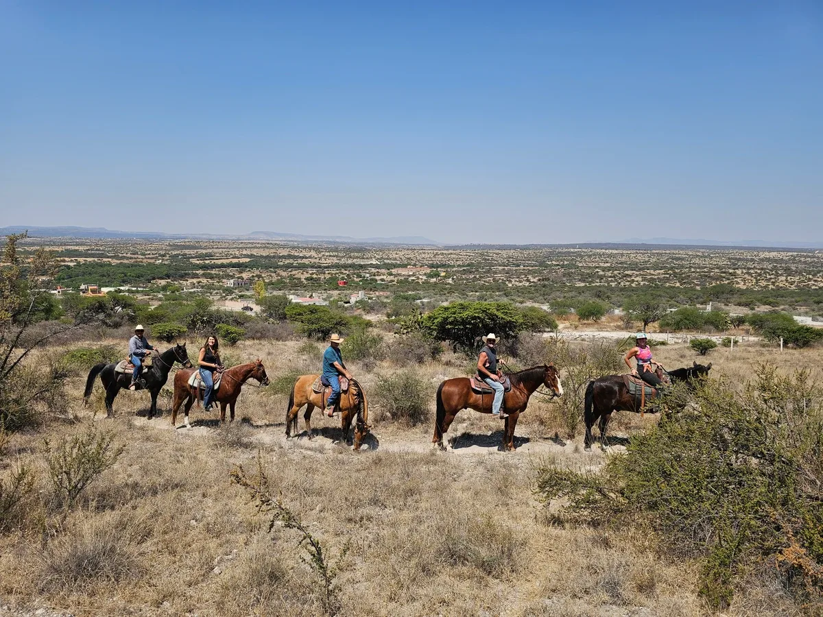 Horseback riding through the high desert near San Miguel de Allende